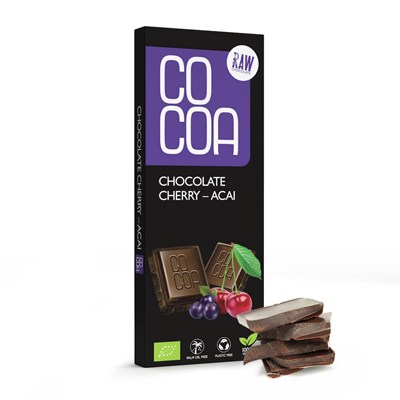 COCOA czekolada wiśnia - acai BIO 40g