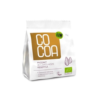 COCOA migdały w czekoladzie Vegemylk BIO 70g