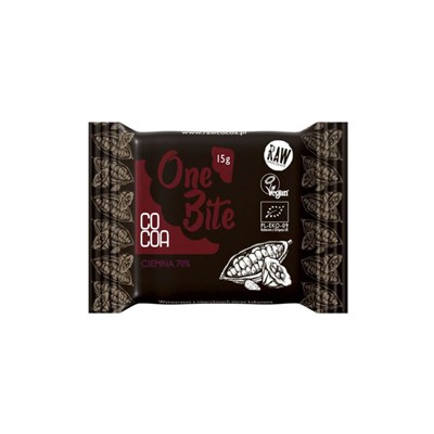 COCOA ONE BITE czekolada gorzka 70% BIO 15g