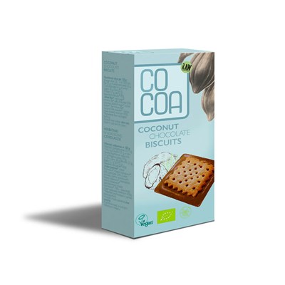 COCOA herbatniki z kokosową czekoladą  BIO 95g