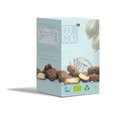 COCOA herbatniki w czek. kokosowej BIO 80 g