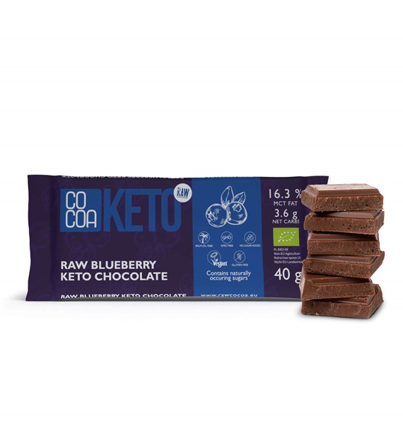 COCOA KETO czekolada jagodowa BIO 40g