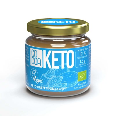 COCOA KETO krem migdałowy BIO 200g