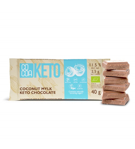 COCOA KETO czekolada kokosowa BIO 40g