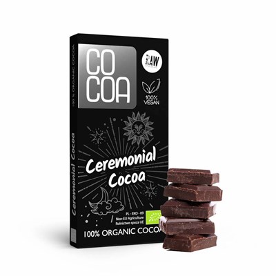 COCOA czekolada 100% (kakao ceremonialne) BIO 50g