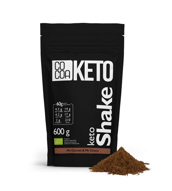 COCOA KETO shake MCT karmel&choco BIO 600g