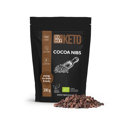 COCOA KETO Ziarno kakao kruszone BIO 200g