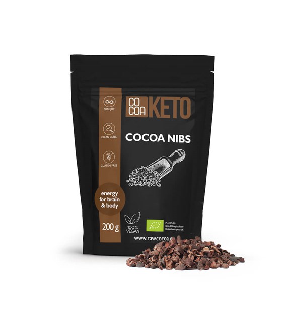 COCOA KETO Ziarno kakao kruszone BIO 200g