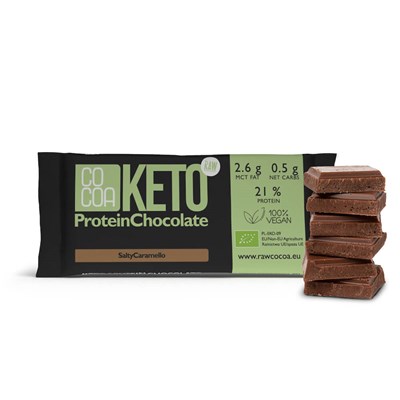 COCOA KETO czek. proteinowa Salty Caramell BIO 40g