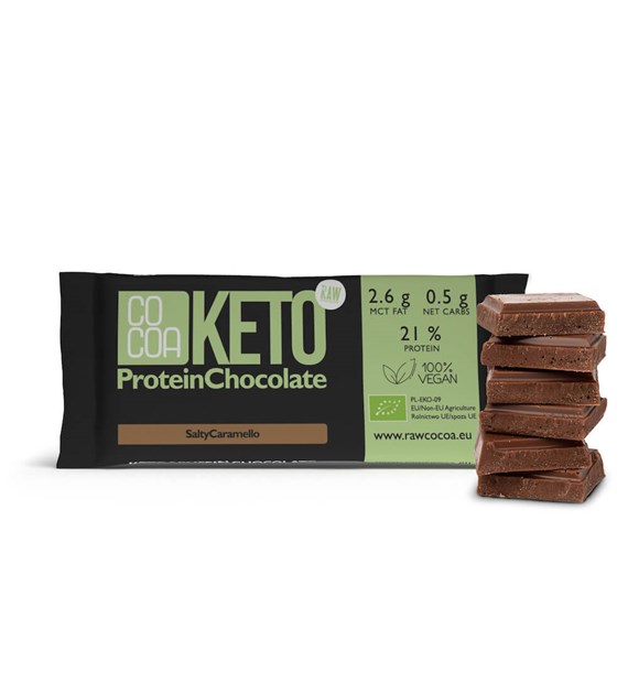 COCOA KETO czek. proteinowa Salty Caramell BIO 40g