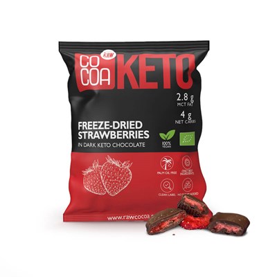 COCOA KETO truskawki lio. w czekoladzie BIO 40g