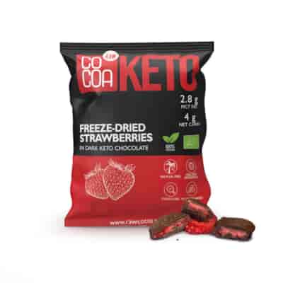 COCOA KETO truskawki lio. w czekoladzie BIO 40g