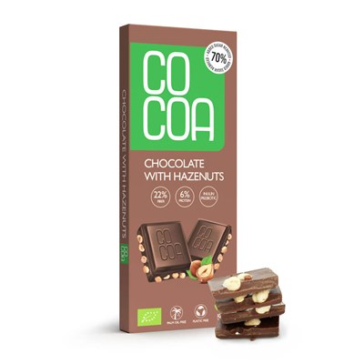 COCOA czekolada z orzechami laskowymi BIO 40g