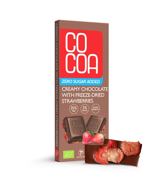 COCOA czekolada creamy z truskawkami BIO 40g