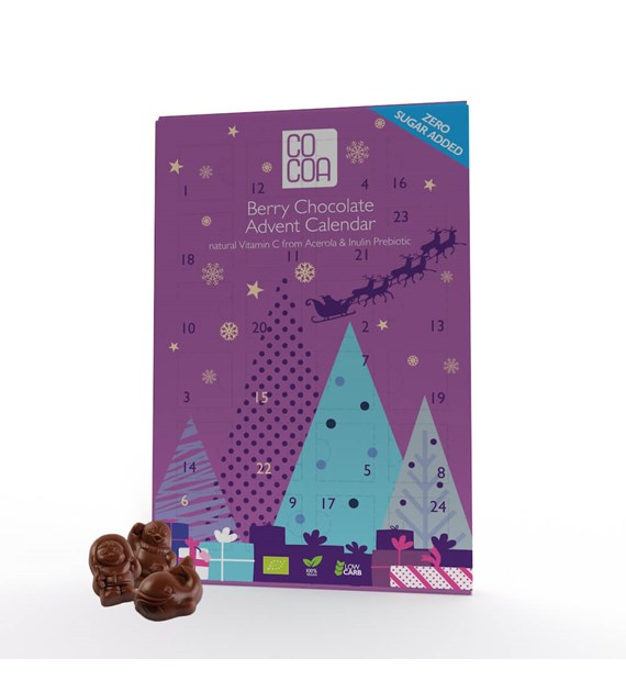 COCOA kalendarz adwentowy czek. jagodowa BIO 180g