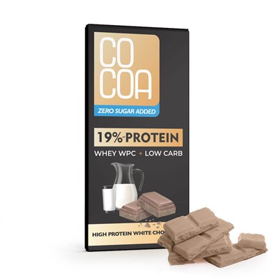 COCOA czekolada biała proteinowa 65g - 0% SUGAR