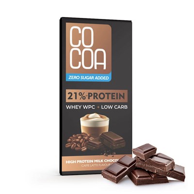 COCOA czekolada proteinowa LATTE 65g - 0% SUGAR